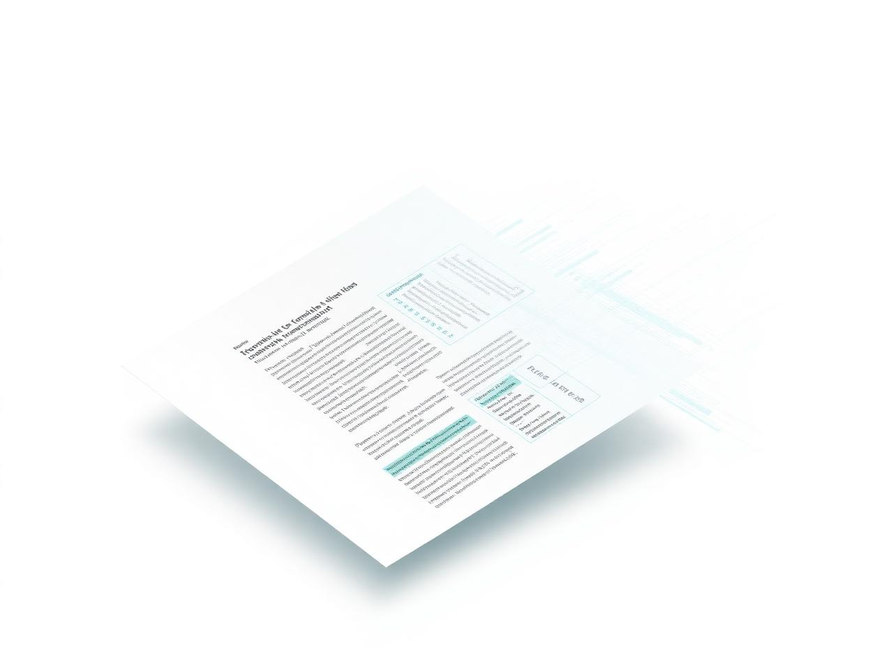 Scanned document dissolving into structured digital data fields